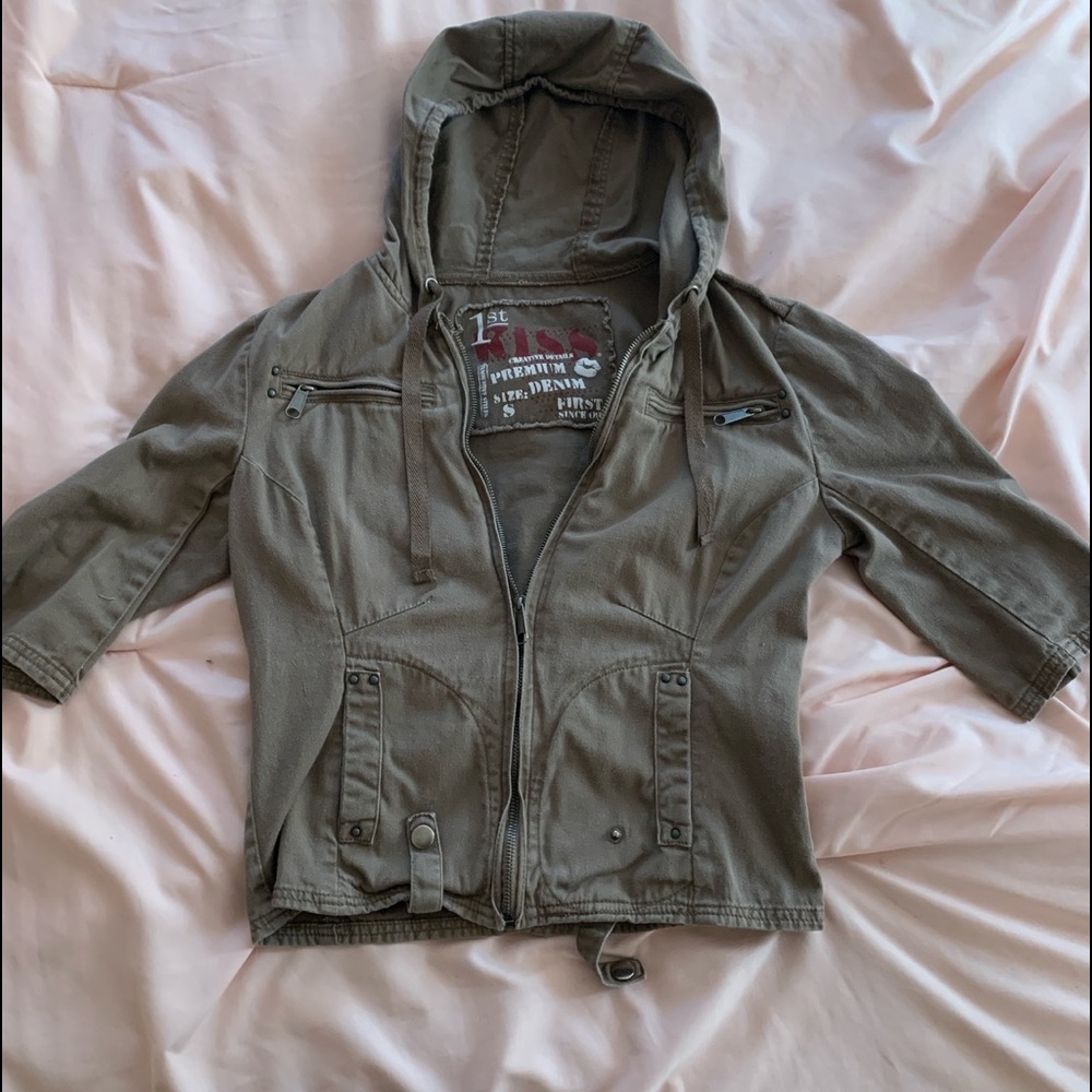 Y2k 2000’s carrgo denim jacket